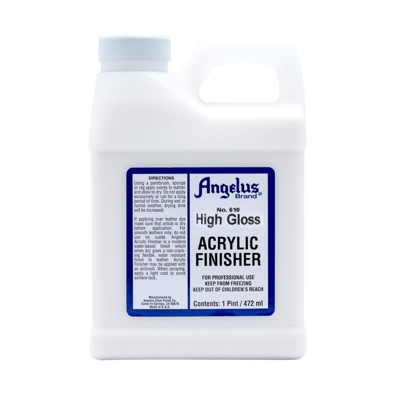 Acrylic Finisher Higloss 610 W/additive Quart Angelus Etsy