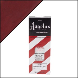 Angelus English Tan Leather Dye 3oz- English Tan - Leather Shoe Dye - Brown Leather Dye