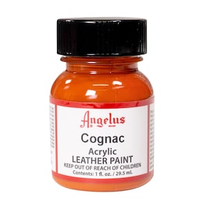 Angelus Cognac Acrylic Paint 1oz - Leather Acrylic Paint - Shoe Paint - Custom Shoe Paint