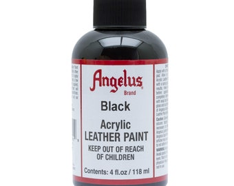 angelus black leather paint