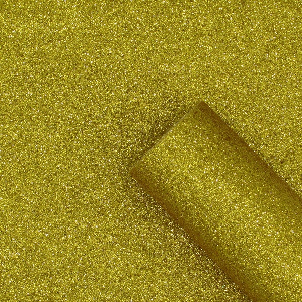 Glitter Faux Leather  - Brass Extra Fine Glitter | Dark Gold Glitter Fabric | Fine Glitter Sheet | Hair Bow Fabric | Earring Faux Leather