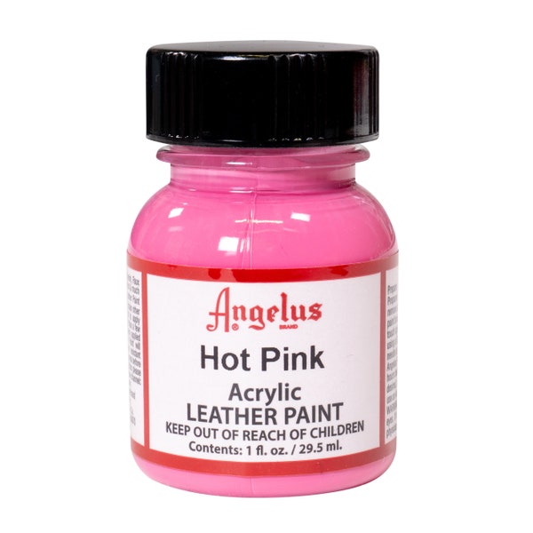 Angelus Hot Pink Acrylic Paint 1oz - Leather Acrylic Paint - Shoe Paint - Custom Shoe Paint