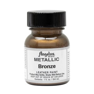Angelus Acrylic Leather Paint - Bronze - 1oz Bottle