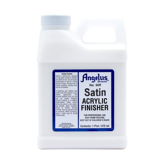 Angelus Satin Acrylic Finish 605 Leather Dye Sealer Acrylic Paint Finish  Dye and Paint Sealer Clear Coat -  Hong Kong