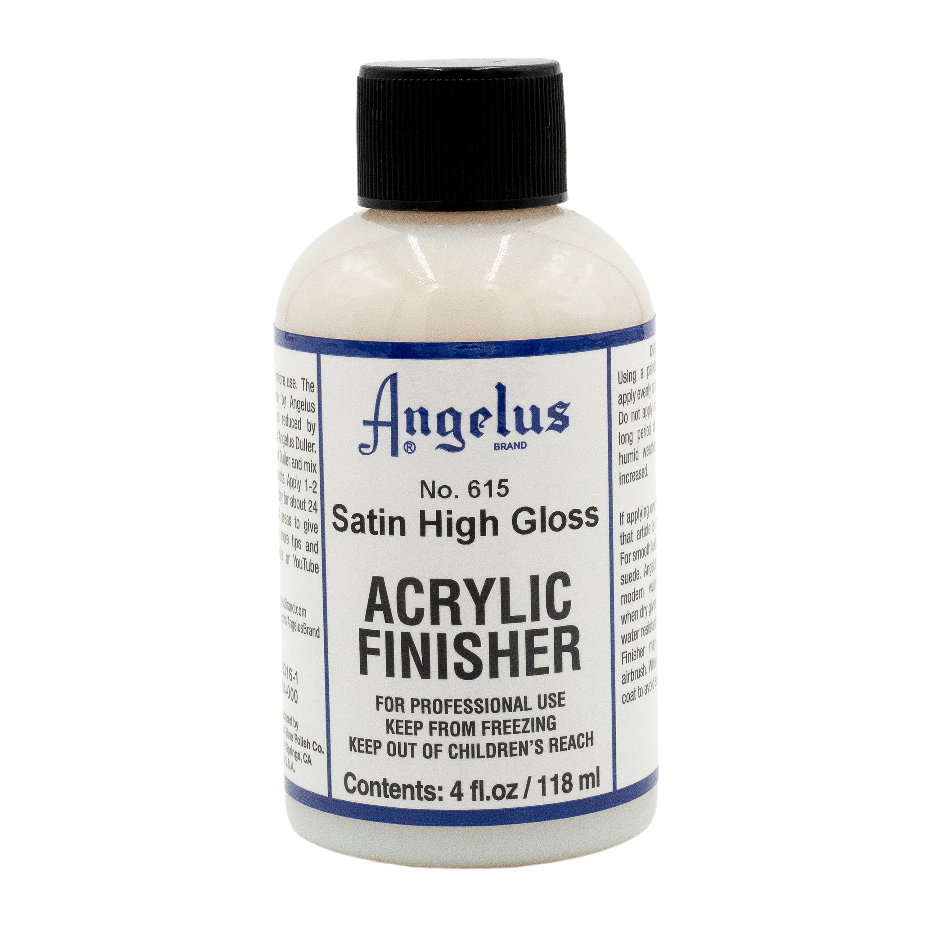 Angelus Brand Acrylic Leather Paint Satin Finisher No. 615 - 4oz