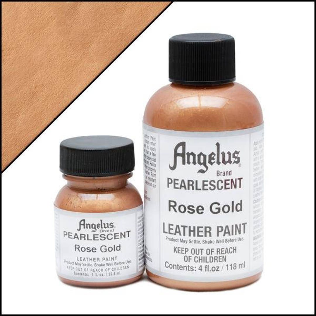 Angelus Acrylic Leather Paint Set - Metallic and Pearlescent, Assorted  Colors, Set of 12 