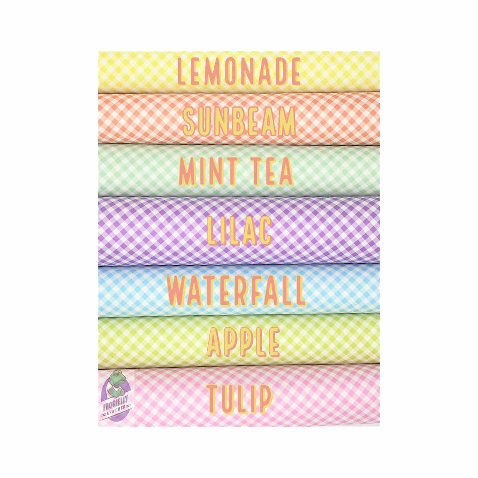 Marine Vinyl Sheets Gingham Print Multiple Colors Faux Etsy