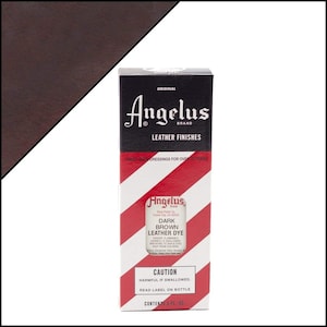 Angelus Dark Brown Leather Dye 3oz - Dark Brown - Leather Shoe Dye - Dark Brown Dye