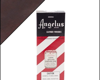 Angelus Dark Brown Leather Dye 3oz - Dark Brown - Leather Shoe Dye - Dark Brown Dye