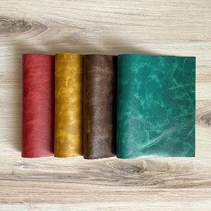 Paneles de cuero desgastado - Venecia - 3 oz - 4 oz / Panel de cuero de vaca / Turquesa / Azul / Rojo / Borgoña / Marrón / Amarillo / Elija el color