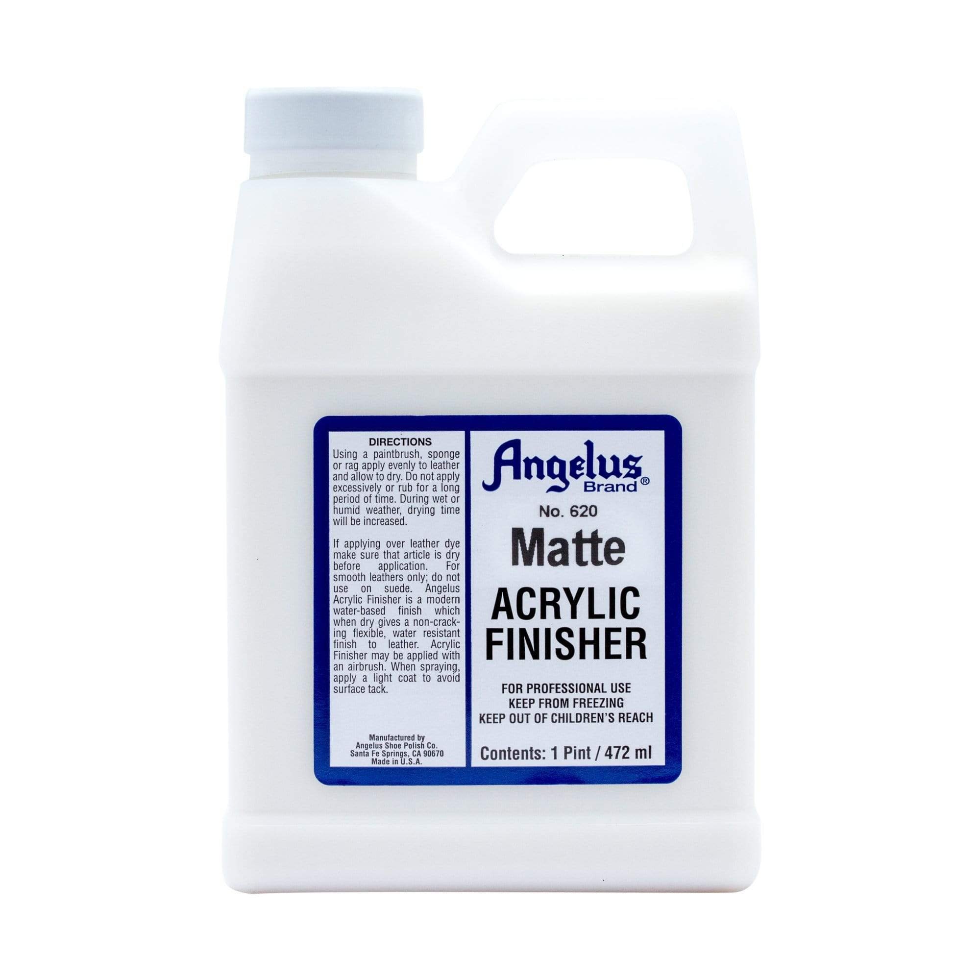 Angelus Acrylic Finisher Matte #620 - Quart | Angelus Acrylic Paint and Dye  Finisher