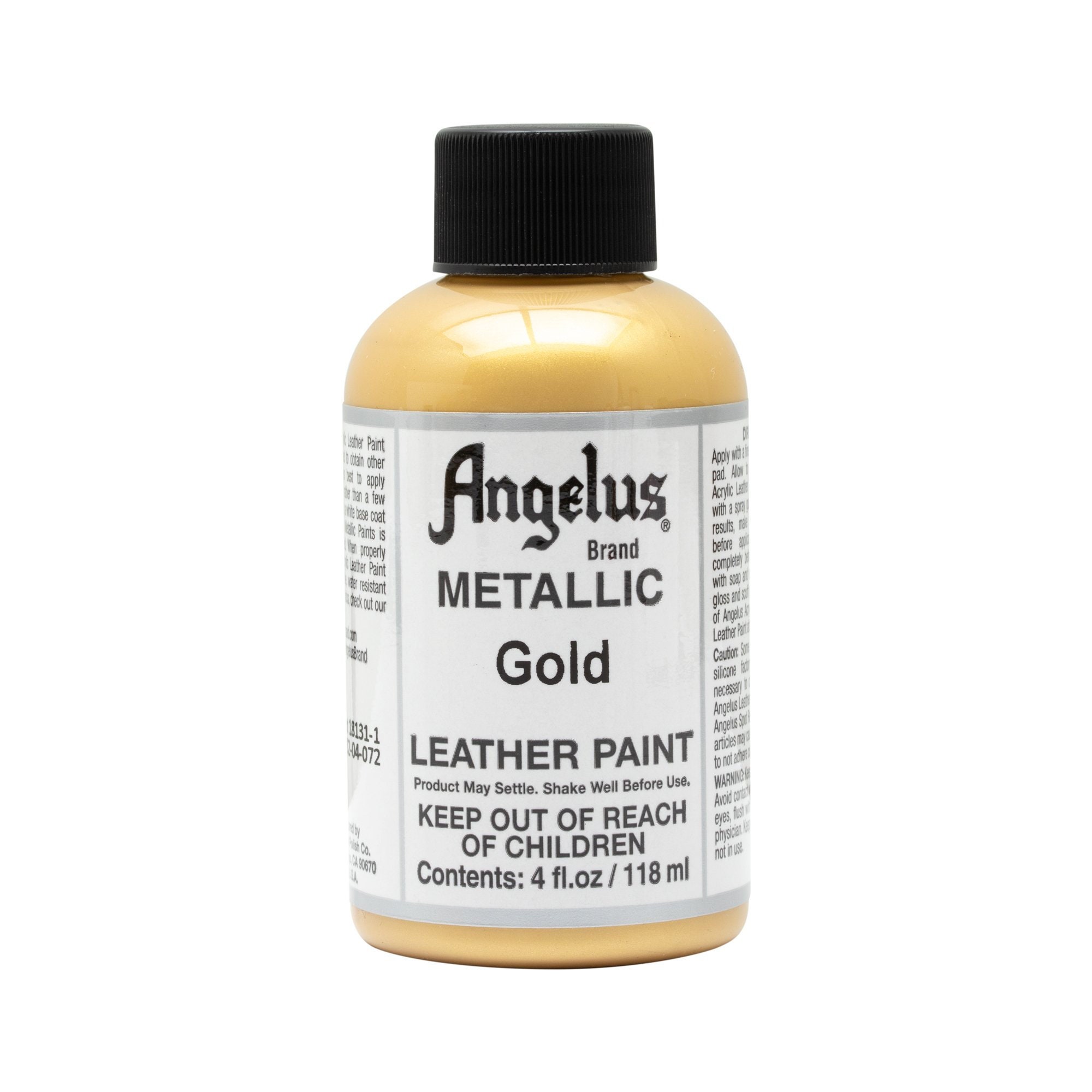 Angelus Pearlescent Paint 18k Gold / 1oz and 4oz Bottles / Metallic Leather  Paint 