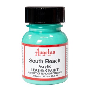 Angelus South Beach Acrylic Paint 1oz Leather Acrylic Paint Shoe Paint Custom Shoe Paint image 1