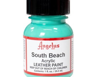 Angelus South Beach Acrylic Paint 1oz - Leather Acrylic Paint - Shoe Paint - Custom Shoe Paint