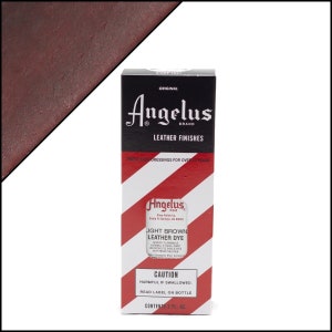 Angelus Light Brown Leather Dye 3oz - Light Brown - Leather Shoe Dye - Light Brown Leather Dye