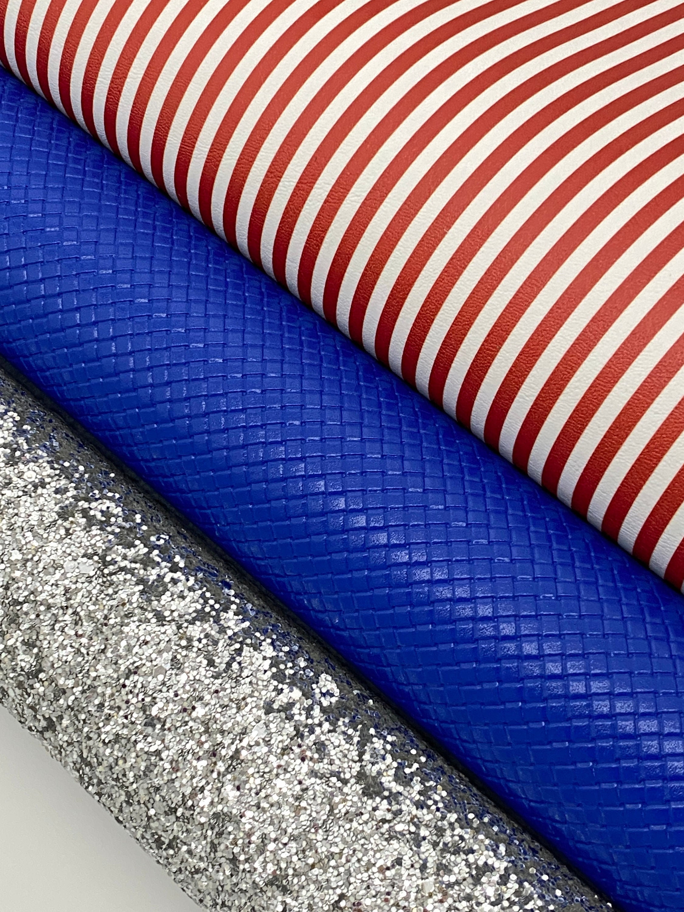 Marine Vinyl Sheet Thin Red Striped Faux Leather Faux Etsy