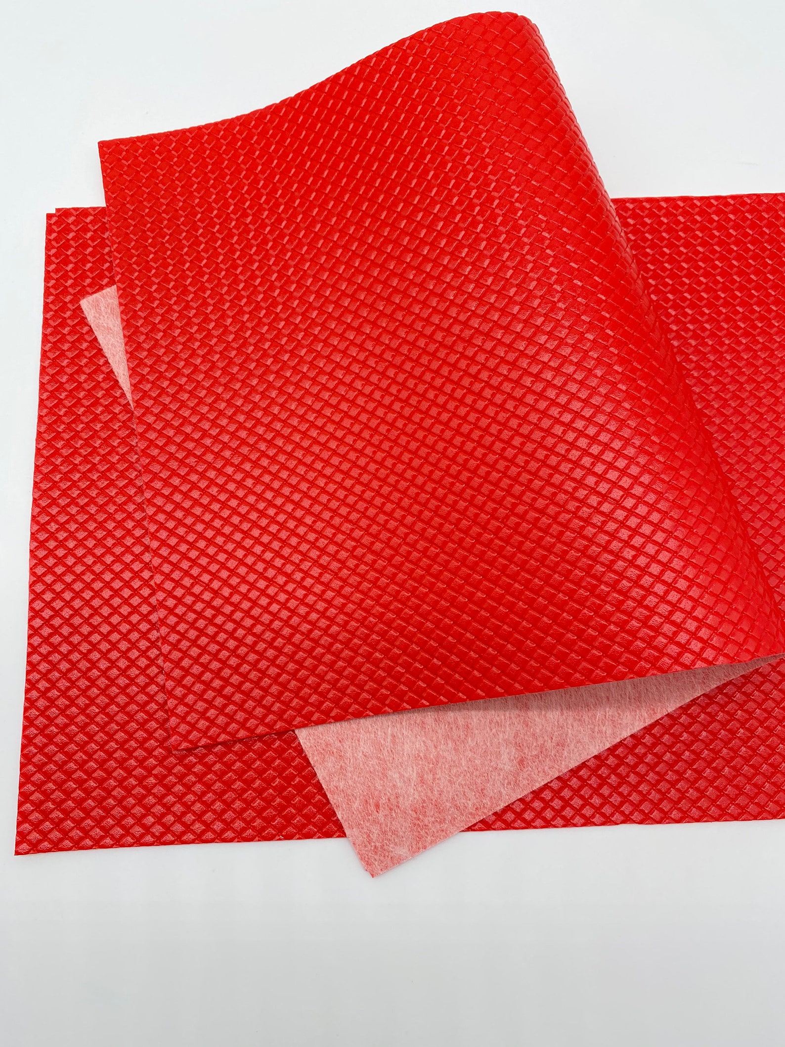 Faux Leather Red Embossed Faux Leather Faux Leather Etsy