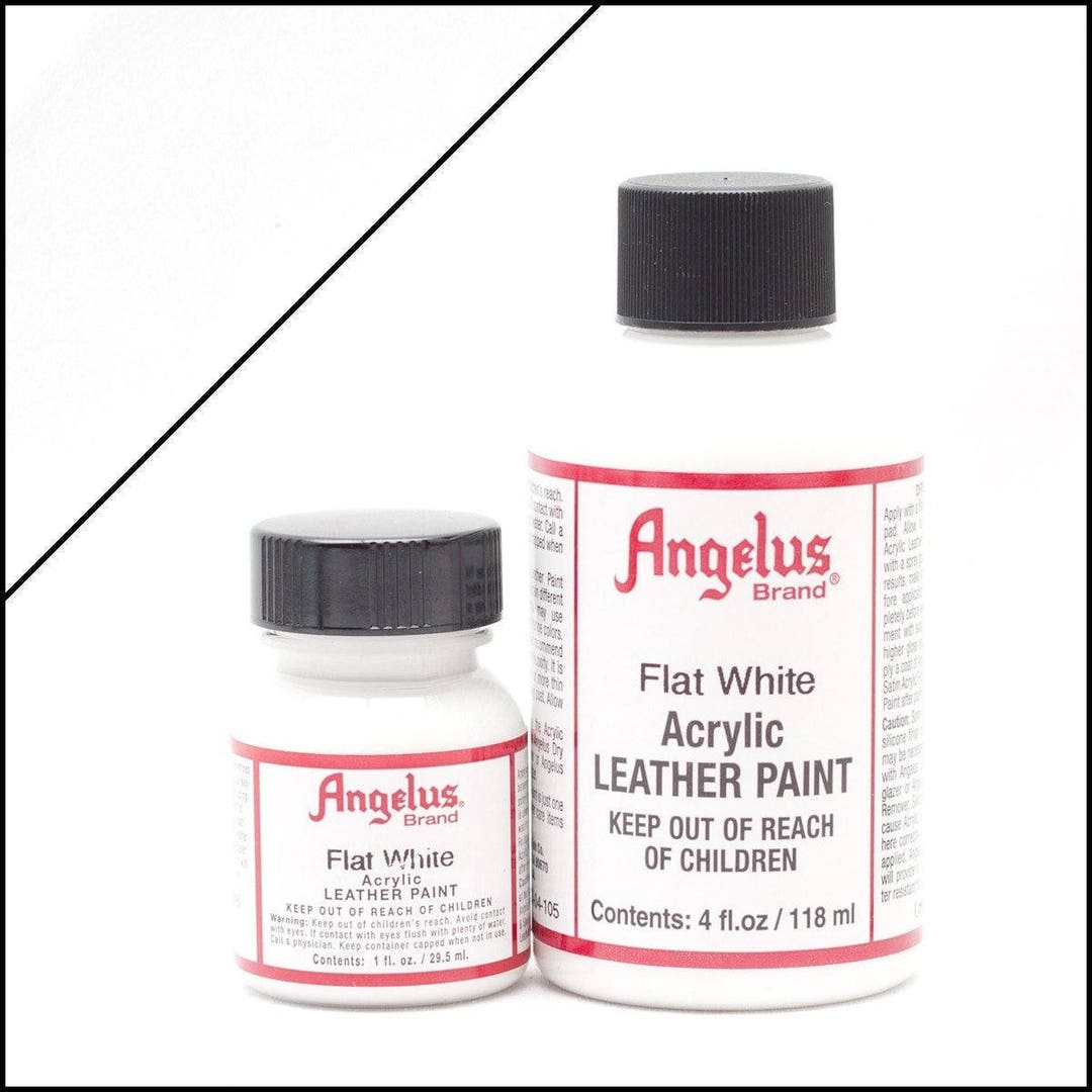 angelus flat white leather paint