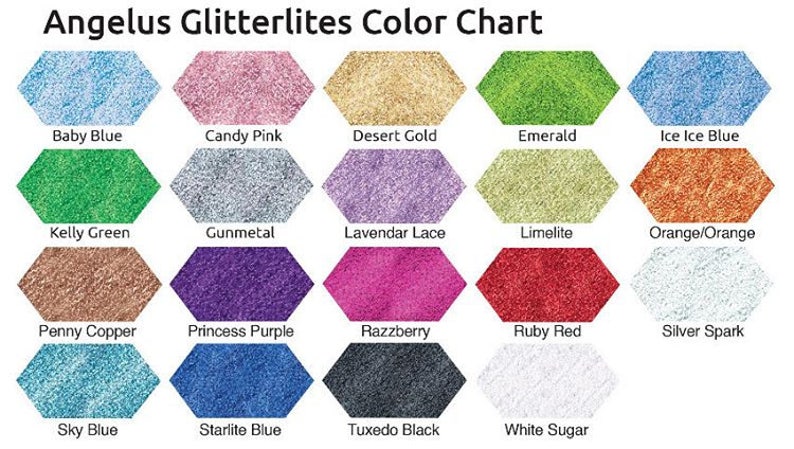 Angelus Glitterlites Lederfarbe – 1 Unze (ca. 30 Ml), Tuxedo Schwarz, Mit Glitzereffekt