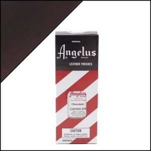 Angelus Chocolate Leather Dye 3oz - Chocolate - Leather Shoe Dye - Brown Dye