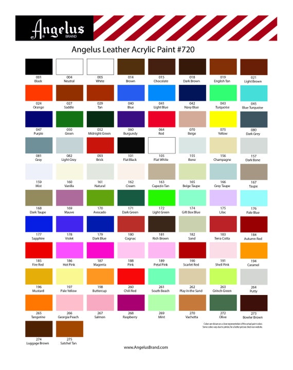 ANGELUS ACRYLIC PAINT CUSTOM PAINT Fire Red Leather Paint Swatch