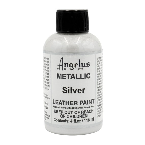 silver paint for leather shoes