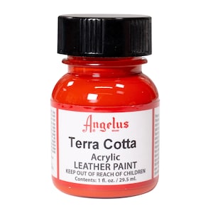 Angelus Terra Cotta Acrylic Paint 1oz - Leather Acrylic Paint - Shoe Paint - Custom Shoe Paint