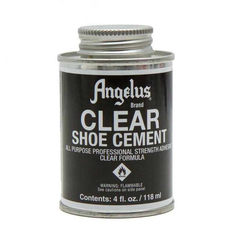 Angelus Clear Shoe Cement Rubber Cement Leather Adhesive Etsy