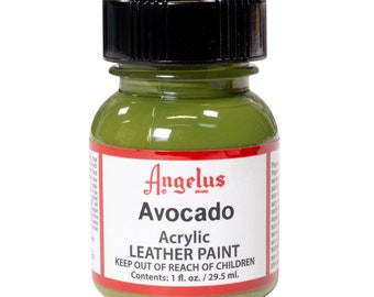 Angelus Avocado Acrylic Paint 1oz - Leather Acrylic Paint - Shoe Paint - Custom Shoe Paint