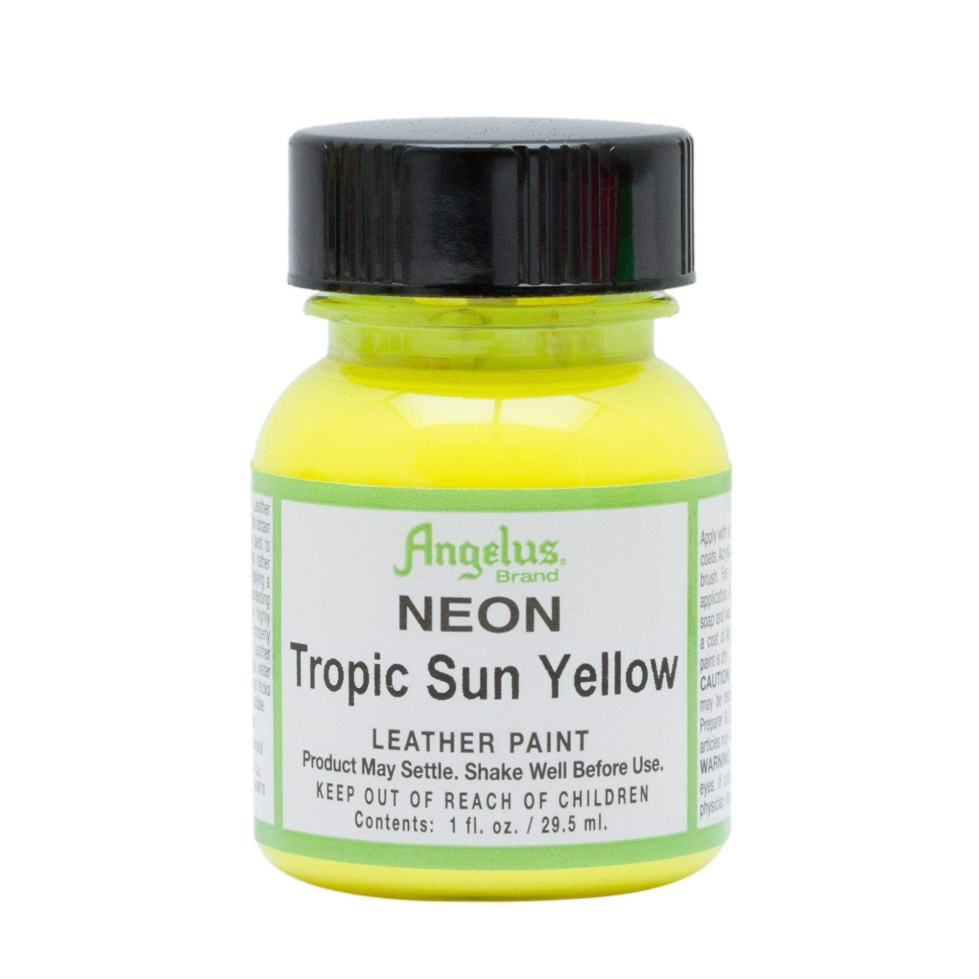 Angelus Tropic Sun Yellow Neon Acrylic Leather Paint 1oz