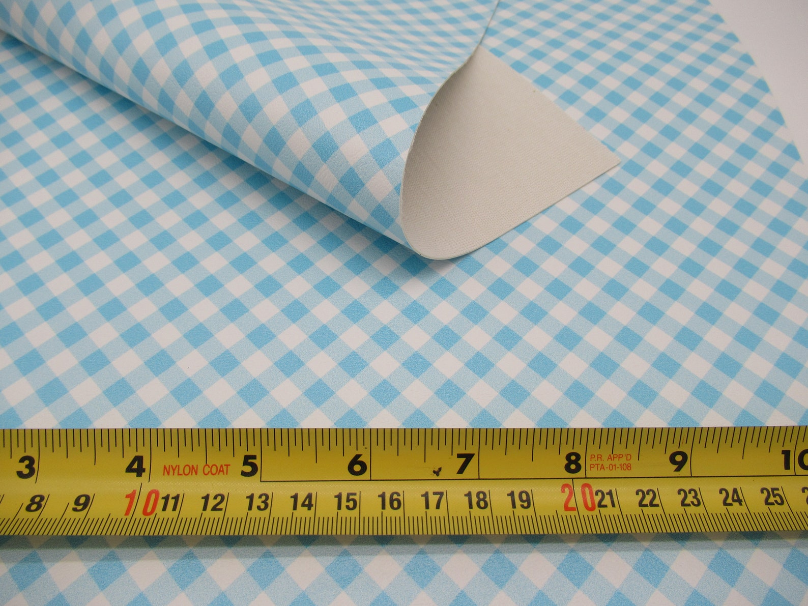 Marine Vinyl Sheets Gingham Print Multiple Colors Faux Etsy