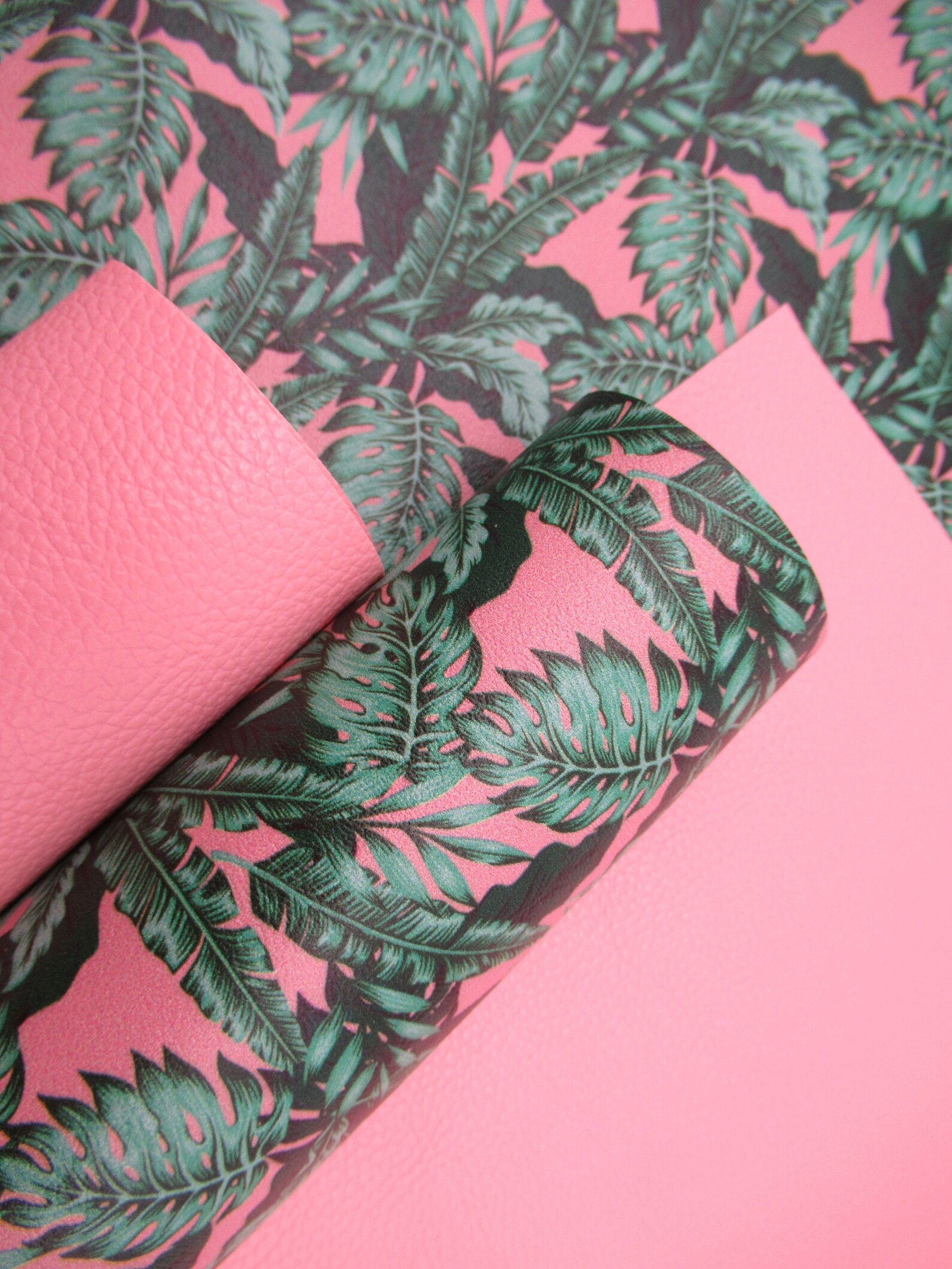 Marine Vinyl Sheet Pink Oasis Faux Leather Faux Leather Etsy