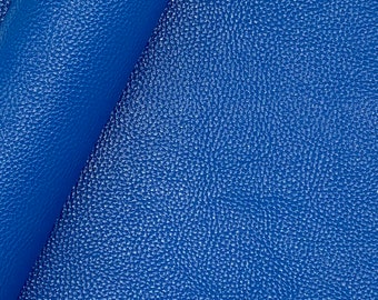 Faux Leather - Bold Blue - Pebble Grain Faux Leather | Faux Leather Sheet | Earring Material | Hair Bow Fabric | Keychain Faux Leather