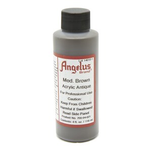 Angelus Acrylic Antique - Medium Brown | Leather Dye | Leather Stain