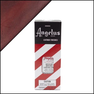 Angelus Medium Brown Leather Dye 3oz - Medium Brown - Leather Shoe Dye - Brown Leather Dye