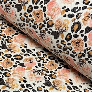 Printed Leather - Wild Blossom | Leather Panels | Earring Leather | Purse Leather | Inlay Leather | Chrome Free Leather | Floral