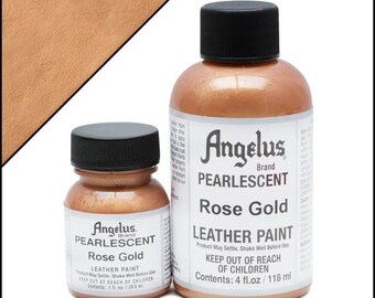 Pintura perlada Angelus oro rosa Botellas de oz y oz Pintura