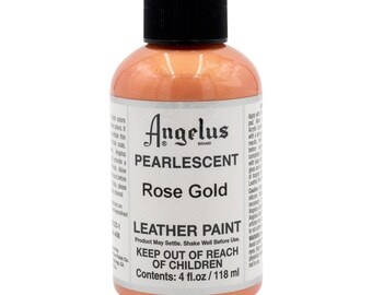 Pintura perlada Angelus oro rosa Botellas de oz y oz