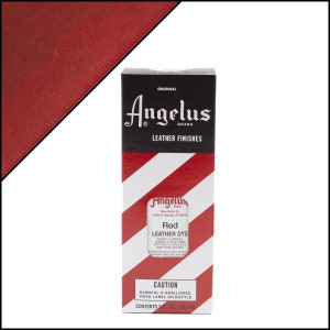 Angelus Red Leather Dye 3oz - Red - Leather Shoe Dye