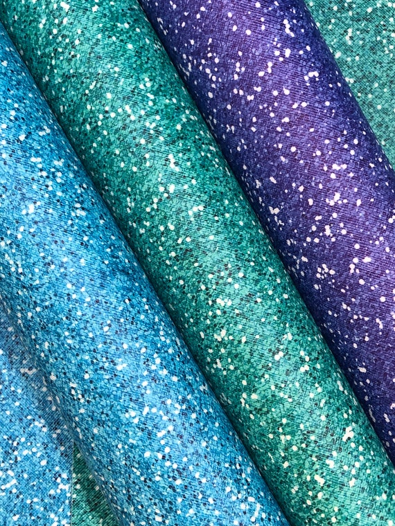 Faux Leather Sheet / Pretend Glitter Printed Faux Leather / Etsy
