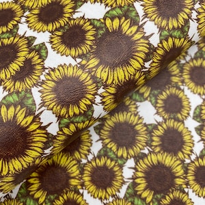 Marine Vinyl Yard - Sunflower Faux Leather / Earring Faux Leather / Hair Bow Faux Leather