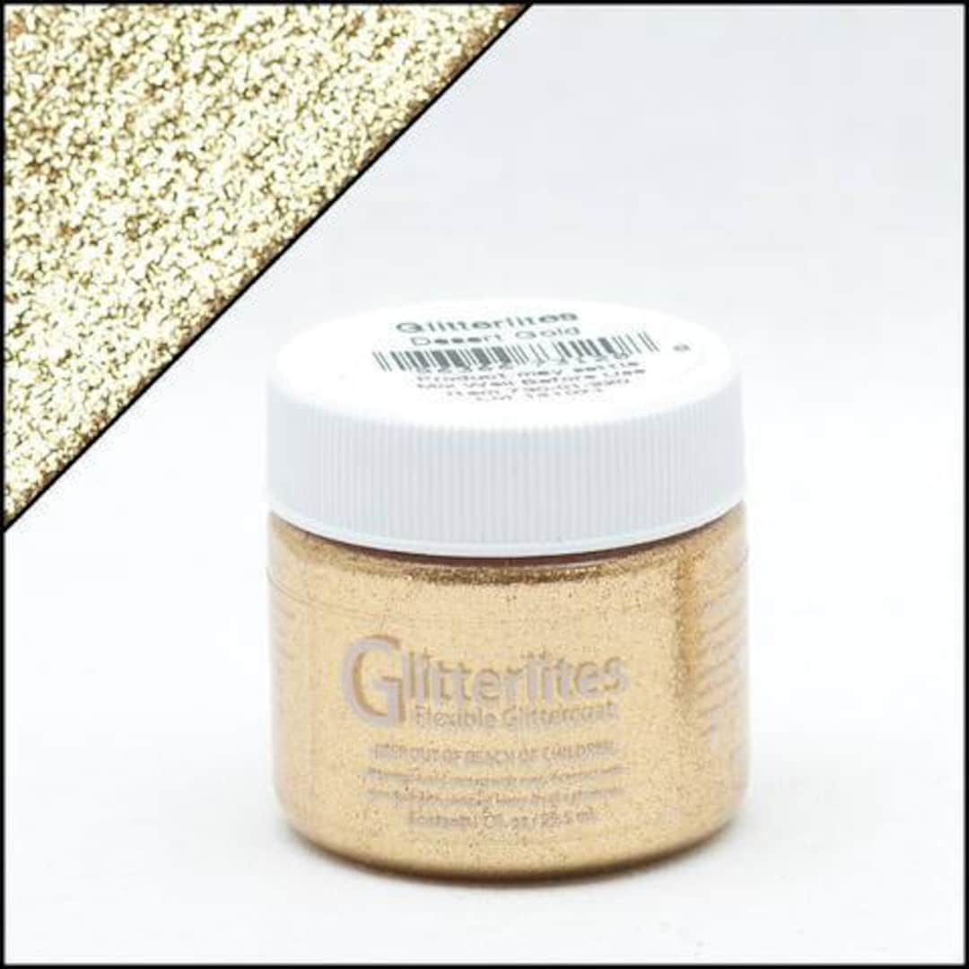  1 X Springfield Leather Company Desert Gold Leather Glitter  Paint : Art Paints : Arts, Crafts & Sewing