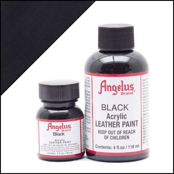 Angelus Black Acrylic Paint Leather Acrylic Paint Shoe Paint