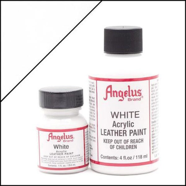 Angelus White Acrylic Paint - Leather Acrylic Paint - Shoe Paint - Custom Shoe Paint