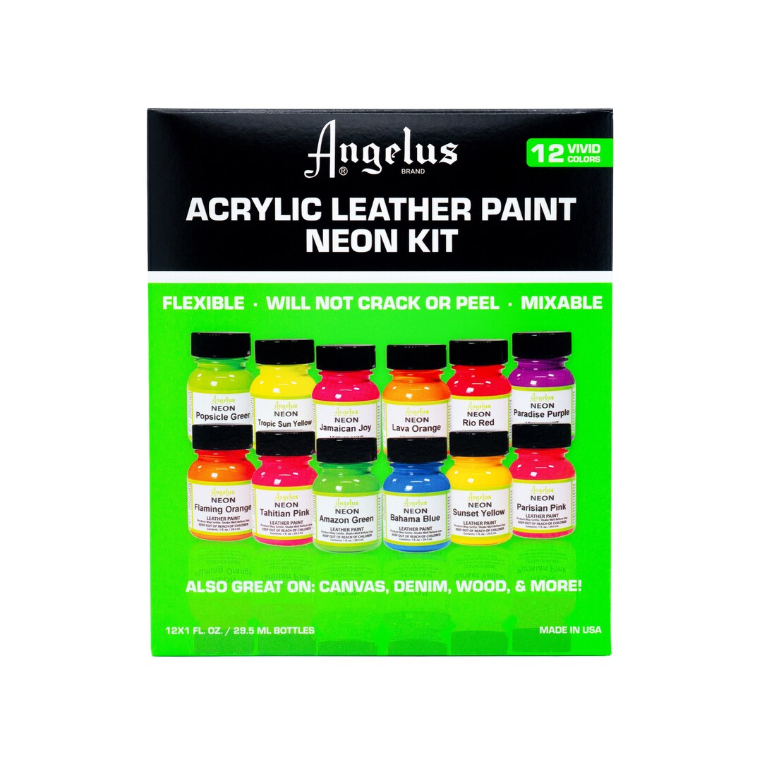 Angelus Acrylic Leather Paint Best Sellers Kit 1oz