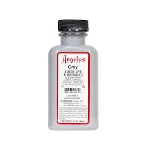 Angelus Grey Suede Dye 3oz - Grey - Suede Leather Dye