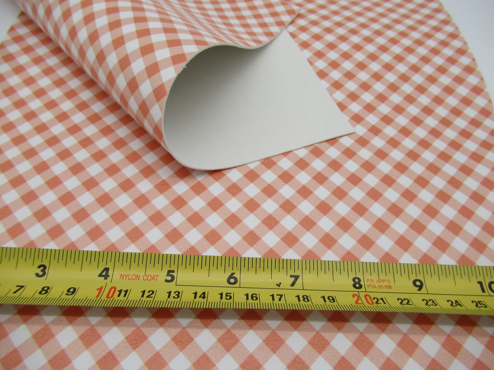 Marine Vinyl Sheets Gingham Print Multiple Colors Faux Etsy