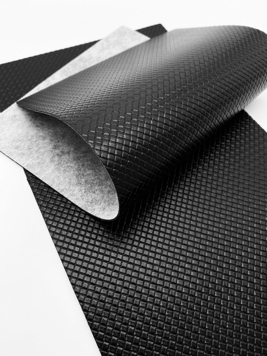 Faux Leather Black Embossed Faux Leather Faux Leather Sheet Earring Material Hair Bow Fabric