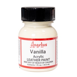 Angelus Vanilla Acrylic Paint 1oz - Leather Acrylic Paint - Shoe Paint - Custom Shoe Paint