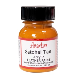 Angelus Satchel Tan Acrylic Paint 1oz - Leather Acrylic Paint - Shoe Paint - Custom Shoe Paint